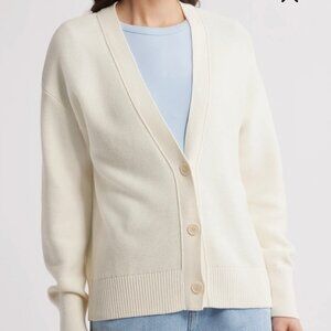 Boss Fantinore Cotton V-Neck Cardigan